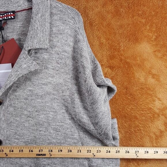 VAYDER Shirt Mens XXL Tan Button Up Short Sleeve Linen Blend Knit GIANNI $425 - Picture 6 of 8